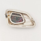 Kultasepänliike Reinikka & Laine, Käsityö , Rintakoru kivellä, Hopeaa -66