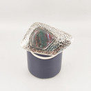 Kultasepänliike Reinikka & Laine, Käsityö , Rintakoru kivellä, Hopeaa -66