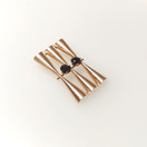 Elis Kauppi, smoky quartz Pendant , 14c Gold , -65