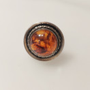 E.Granit & co, Helsinki, Finland , Amber -Ring , Silver -74