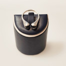 Elis Kauppi, upea Siro Sormus, mustat kivet , Hopeaa -77