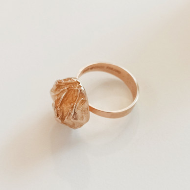 Lapponia, Björn Weckström , Keltaruusu Sormus , 14k Kultaa -69