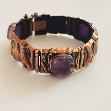 Pentti Sarpaneva , ´Kelo´Bracelet , Amethyst , Bronze