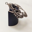 Sulo Miettinen , Turku , (iso) Ruusu -Riipus , Hopeaa -74