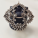 Sulo Miettinen , Turku , (iso) Ruusu -Riipus , Hopeaa -74