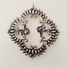 Sulo Miettinen , Turku , (iso) Ruusu -Riipus , Hopeaa -74