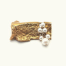 Lapponia,Björn Weckström,  Valkea Terttu -Solki, Rintakoru Helmillä , 14k Kultaa -65