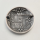 Kalevala Koru, (iso) Hannunvaakuna Solki, Rintakoru ,Hopeaa