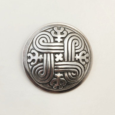 Kalevala Koru, (iso) Hannunvaakuna Solki, Rintakoru ,Hopeaa