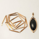 Elis Kauppi, Huikea Spektroliitti/ Timantti -Riipus , Kaulakoru,  Kultaa 