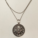 Kalevala Jewerly, (big) ´Räisälä´s Pendant´+Chain , Sterling -83