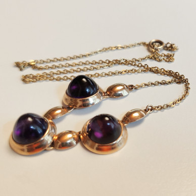 Kupittaa jewelry | Elis Kauppi | Amethyst Necklace |  585 Gold -60