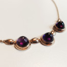 Kupittaan kulta, Elis Kauppi, Ametisti kääty, kaulakoru , 14k kultaa -60