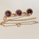 Kupittaan kulta, Elis Kauppi, Ametisti kääty, kaulakoru , 14k kultaa -60