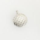 Pyöreä Medaljonki, Avattava Riipus, 925 Hopeaa