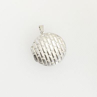 Pyöreä Medaljonki, Avattava Riipus, 925 Hopeaa