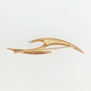 Elis Kauppi , Solki Helmillä , Rintakoru 14k Kultaa -57 