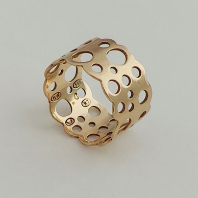 N.Westerback, Helsinki,Finland/ Liisa Vitali , Lace -Ring, 14c Gold -70