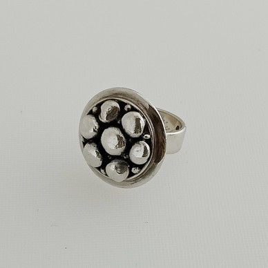 OH, Ossian Hopea, Porvoo,Käsityö , Saara Hopea , Sormus , hopeaa-74 