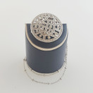 Säihkyvä 'Bling Bling' Riipus / Solki, Kaulakoru , 18k valkokultaus , korumetallia