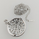 Säihkyvä 'Bling Bling' Riipus / Solki, Kaulakoru , 18k valkokultaus , korumetallia