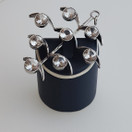 Kultasepät Salovaara ky, Kalevi Salovaara, Huge Pendat with clear stones, Sterling