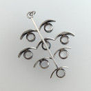 Kultasepät Salovaara ky, Kalevi Salovaara, Huge Pendat with clear stones, Sterling