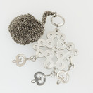 Kalevala Koru,(iso) Karjalainen nauhapunos Riipus,  kaulakoru , Hopeaa -43