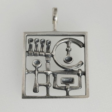 Kultateollisuus, Jorma Laine, (iso) Riipus, Hopeaa -74