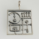 Kultateollisuus, Jorma Laine, (iso) Riipus, Hopeaa -74