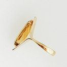 Upea vintagekoru, Sitriini sormus, Helsinki 1962 , 14k Kultaa