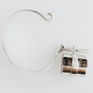 TVT/Touko Toivonen Helsinki,design by Börje Rajalin, Upea Rannekoru , Savukvartseilla,  Hopeaa -62