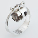 TVT/Touko Toivonen Helsinki,design by Börje Rajalin, Upea Rannekoru , Savukvartseilla,  Hopeaa -62