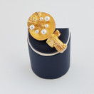 Lapponia, Björn Weckström , Merikukka -Solki, Rintakoru Helmillä 14k Kultaa -68, 1