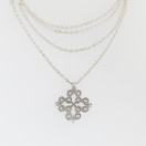 Kalevala Koru, Karjalainen Nauhapunos -Riipus, Kaulakoru Hopeaa