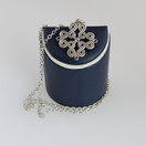 Kalevala Koru, Karjalainen Nauhapunos -Riipus, Kaulakoru Hopeaa