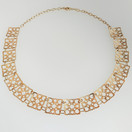 N.Westerback , Helsinki, design by Liisa Vitali, Pitsi-kääty, kaulakoru , 14k kultaa -69