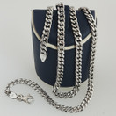 Kultajousi oy, valkokultainen Panssariketju , kaulaketju , 14k Kultaa