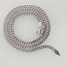 Kultajousi oy, valkokultainen Panssariketju , kaulaketju , 14k Kultaa