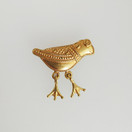 Kalevala koru, (keskikoko) Hattulan Lintu -Solki, Rintakoru Pronssia (kullanvärinen)