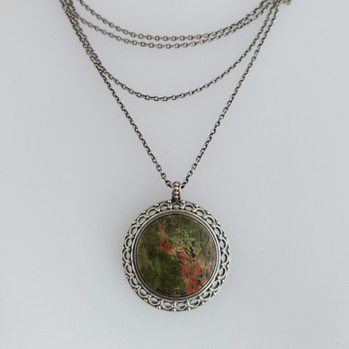 Kalevala koru, design Kai Lindström, Riipus-1515, Unakiitti , Kaulakoru Hopeaa -79