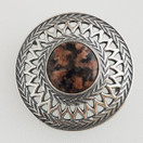 Kalevala Koru,Uskelan solki, graniitti, Hopeaa -95 