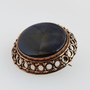 Kalevala Jewelry , brooch model 1515-4 'USKELA' , Bronze