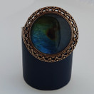 Kalevala Jewelry , brooch model 1515-4 'USKELA' , Bronze