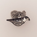 Kalevala Koru, (pieni) Hattulan Lintu -Riipus + ketju, Hopeaa 