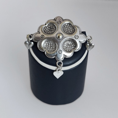 Kalevala jewelry | vintage Buckle | Silver-Plated metal