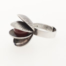 Kupittaan kulta oy, design Elis Kauppi,(big) oyster -ring ,Silver-70