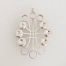 Kultasepät Salovaara oy, huikea Riipus , vuorikristallit, kaulakoru 925 hopeaa