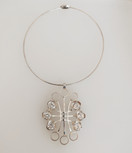 Kultasepät Salovaara oy, huikea Riipus , vuorikristallit, kaulakoru 925 hopeaa