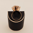 Kultasepät Salovaara, Design by Kalevi Salovaara, Rock crystal Ring, 14c Gold -70